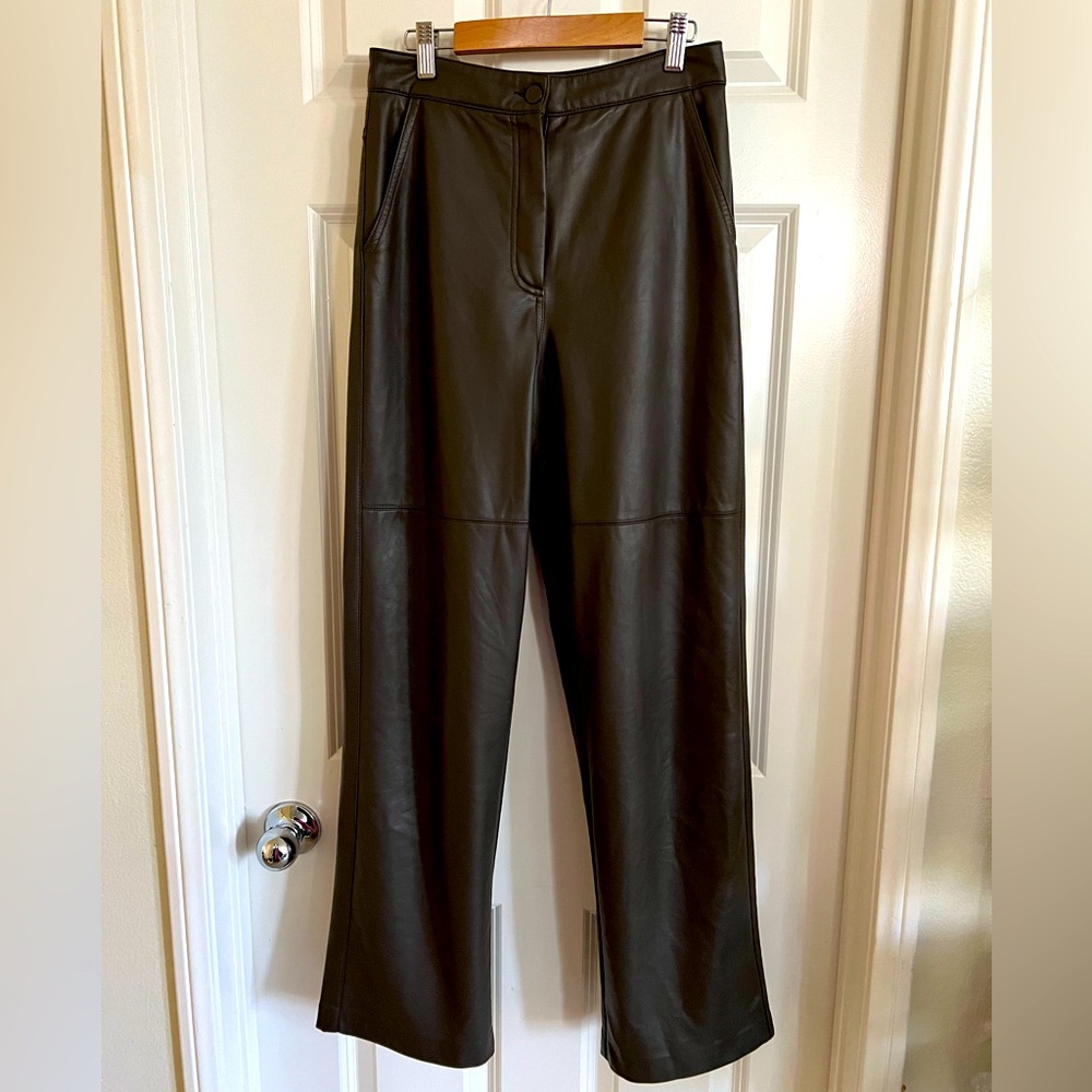 OAK + FORT Black Straight Leg Pants